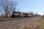 NS 1020 and BNSF 5105 take train 21G west